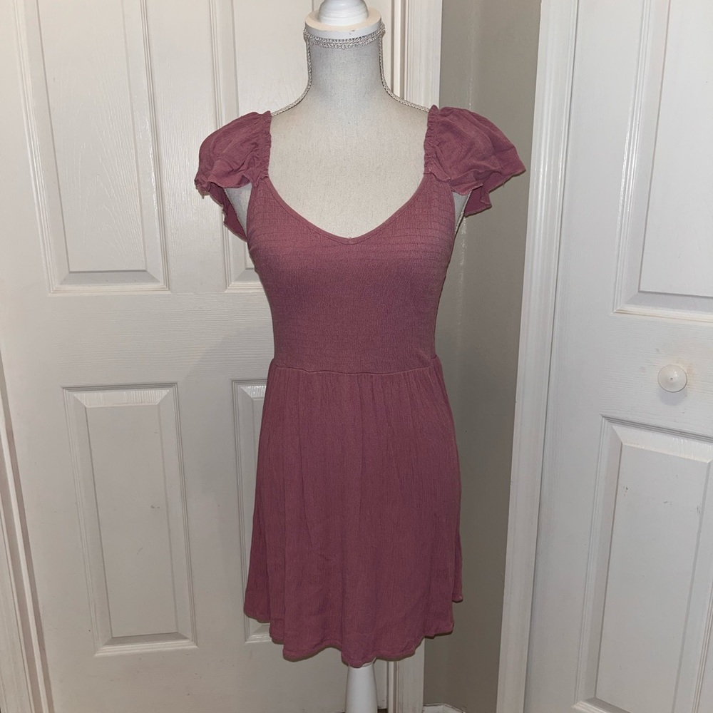 Rue21 Dusty Rose gauze style dress. Size L